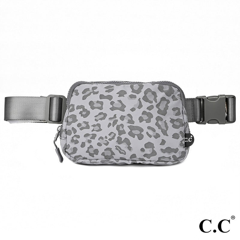White Leopard Belt Bag – Crossed Arrows Boutique