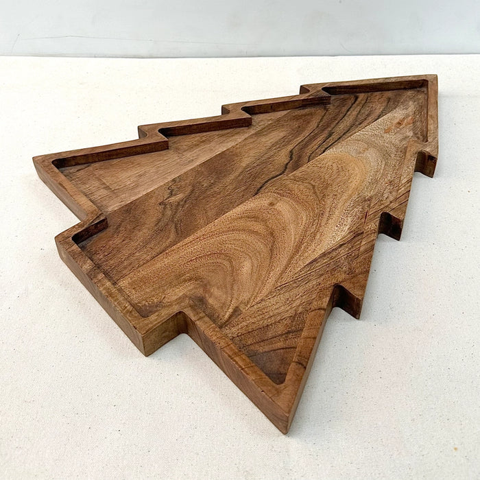 Wooden Tree Shaped Serving Tray