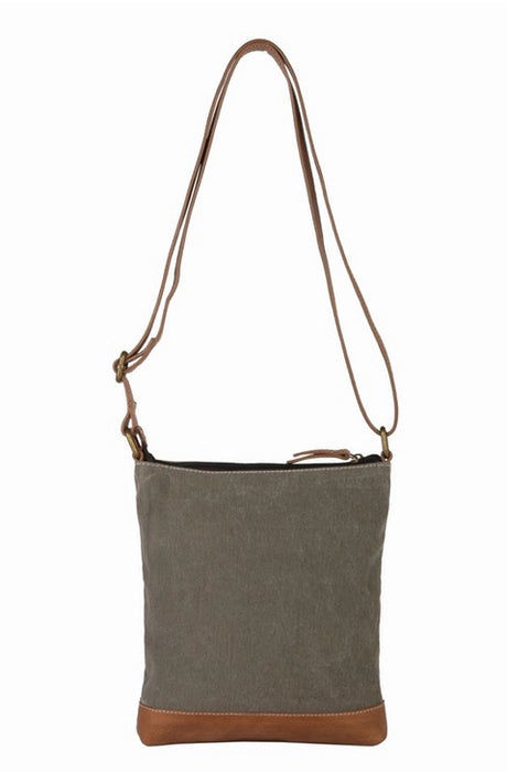 Vintage Script Canvas Crossbody