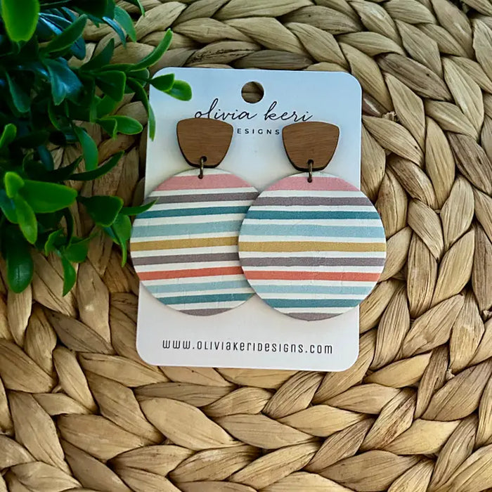 Everly - Spring Stripes | Earrings