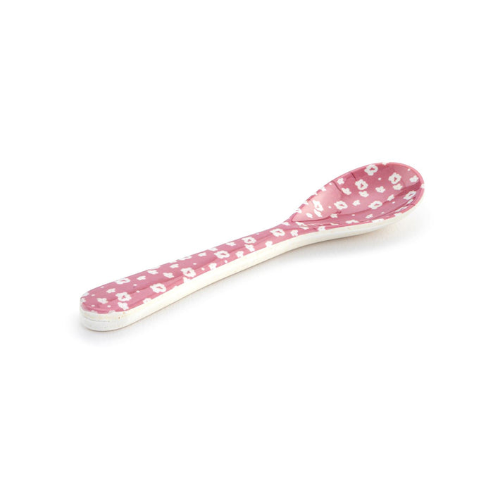 Pink Tones Bamboo Melamine Spoons | Set of 4