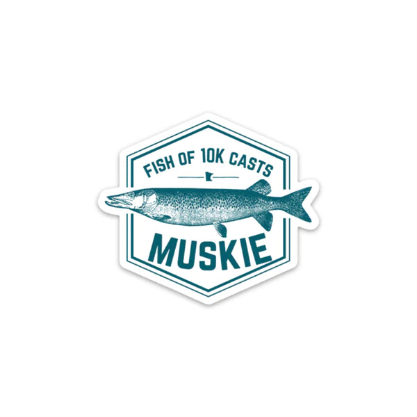 10K Casts Muskie - Decal