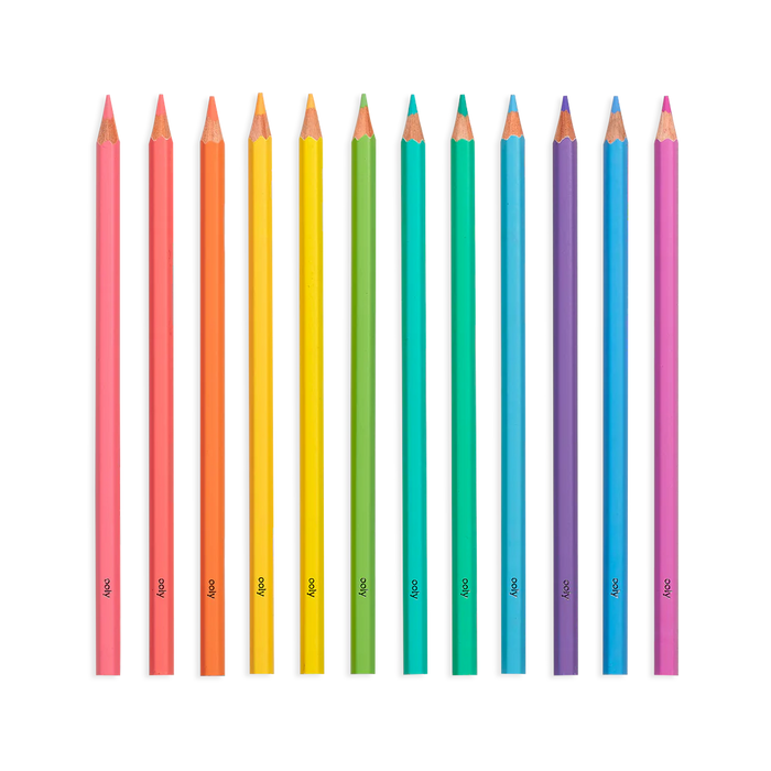 Pastel Hues Colored Pencils - Set of 12