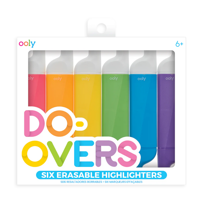 Do-Overs Erasable Highlighters - Set of 6