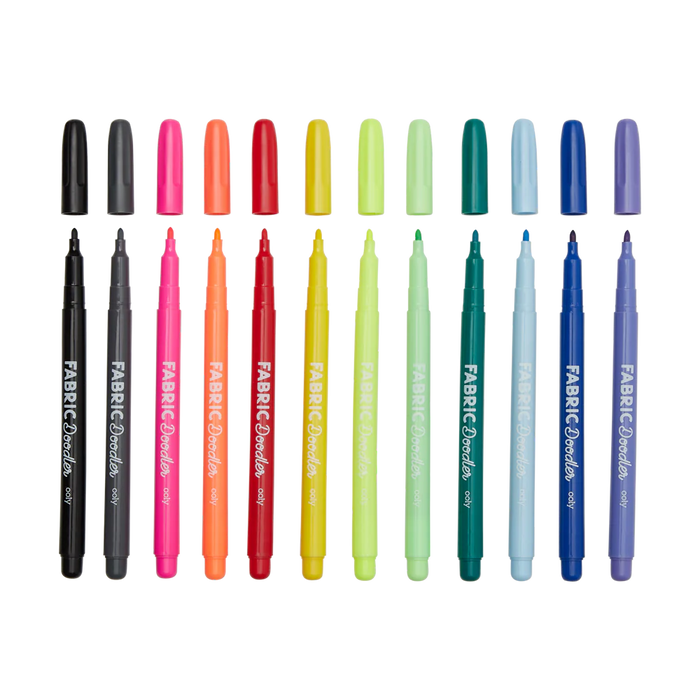 Fabric Doodlers Markers - Set of 12