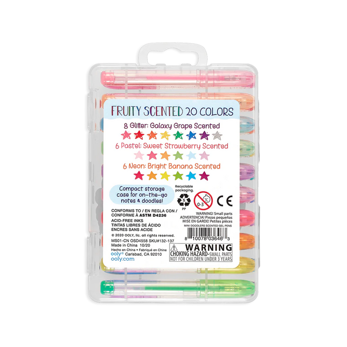 Mini Doodlers Scented Gel Pens - Set of 20