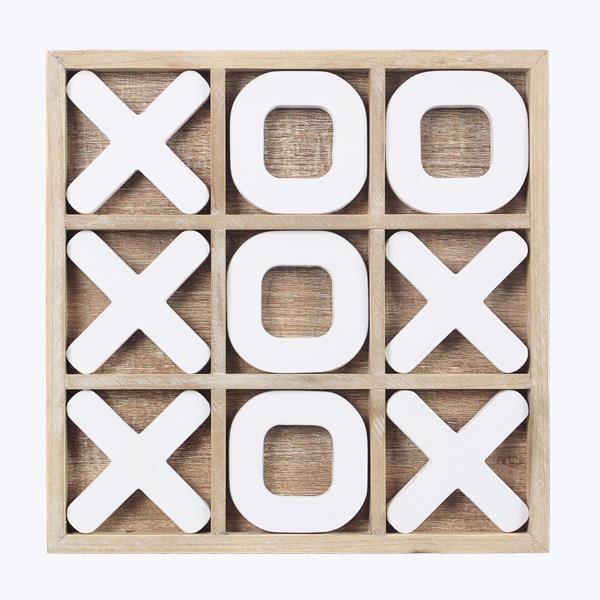 Tabletop Wooded Tic Tac Toe Game