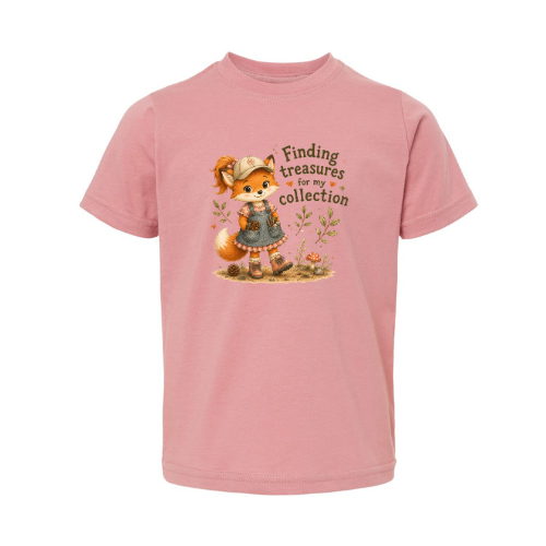 Girl Fox Treasure Collector | Toddler/Youth Tee
