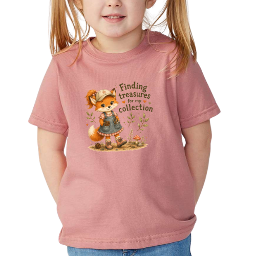 Girl Fox Treasure Collector | Toddler/Youth Tee