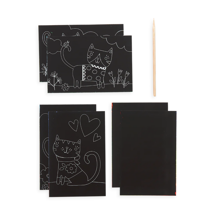 Cutie Cats Scratch and Scribble Mini Art Kit