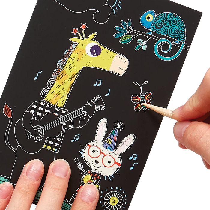 Safari Party Scratch and Scribble Mini Art Kit