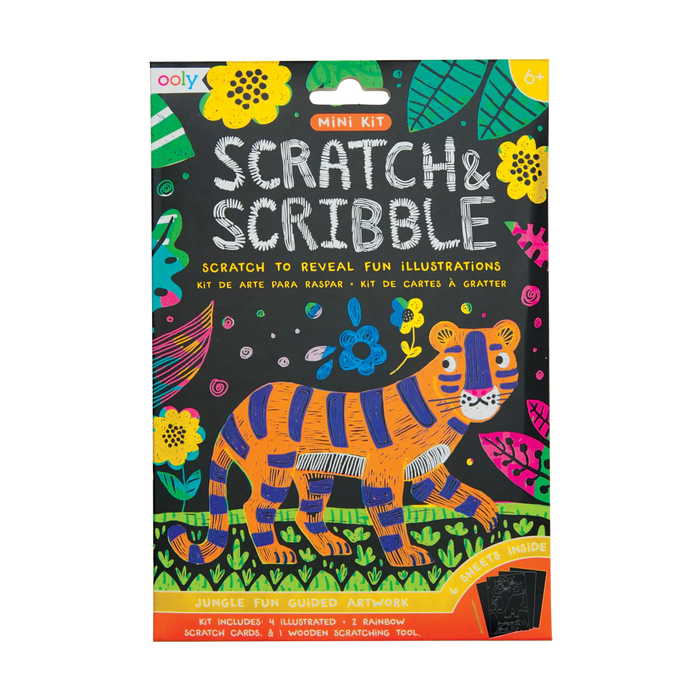 Jungle Scratch and Scribble Mini Art Kit