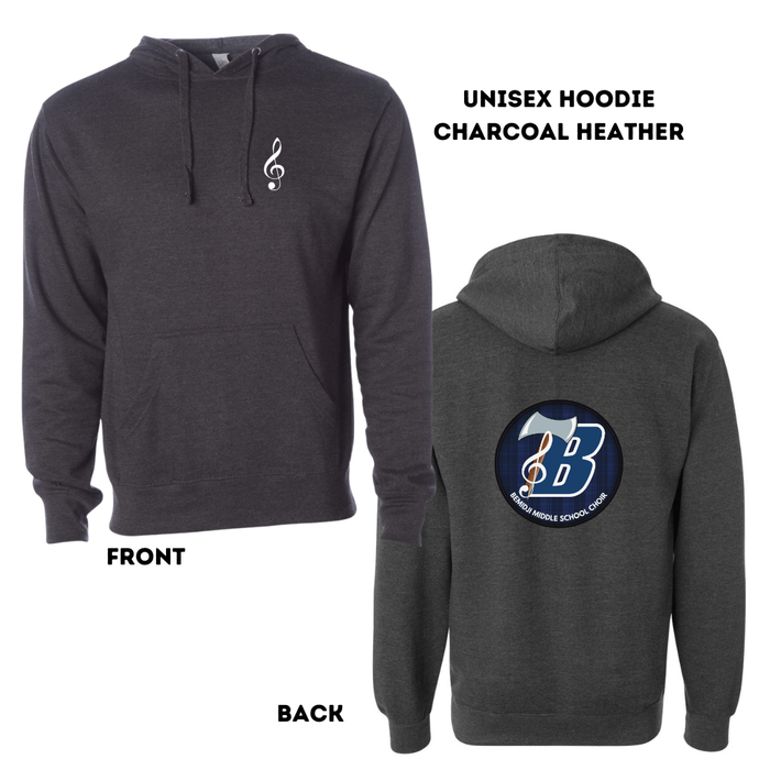 Charcoal Midweight Hoodie | Bemidji MS Choir