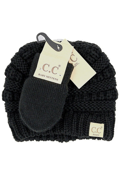 C.C Baby Beanie and Mitten Set