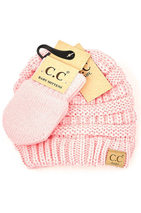 C.C Baby Beanie and Mitten Set