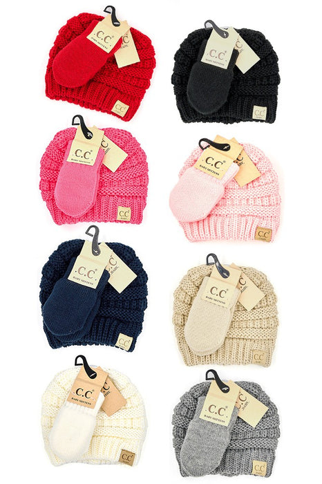 C.C Baby Beanie and Mitten Set