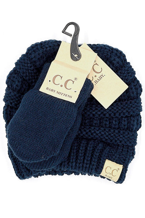 C.C Baby Beanie and Mitten Set