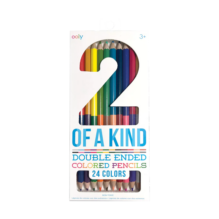 2 Of A Kind Double-Ended Colored Pencils - Set of 12