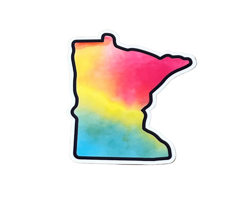 Minnesota Tie Dye - Decal