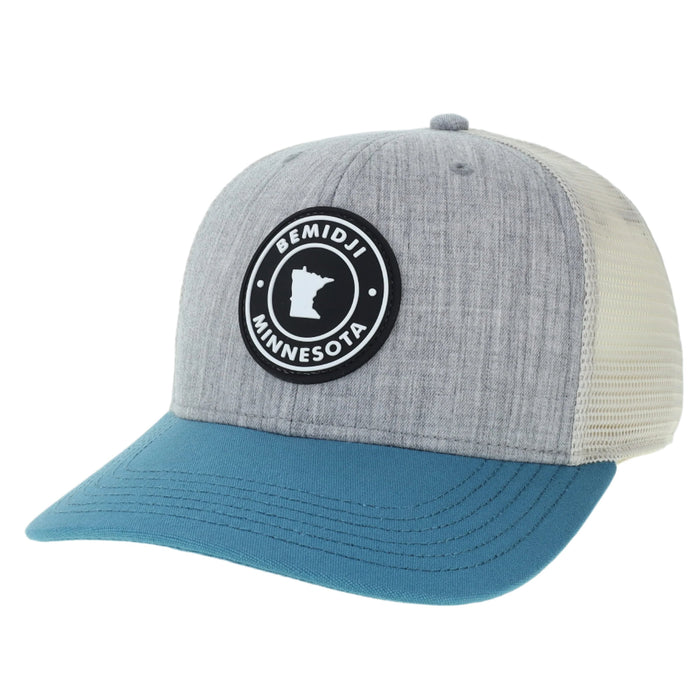 Bemidji Bold Trucker Hat | Gray/Pacific Blue/Stone