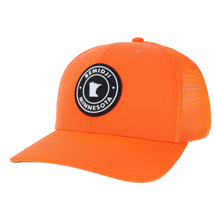 Bemidji Bold Trucker Hat | Blaze Orange