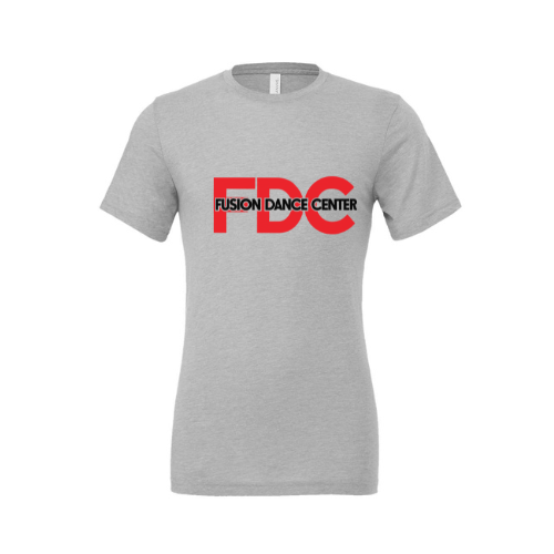 Fusion Triblend Gray Tee | Choice of Logo