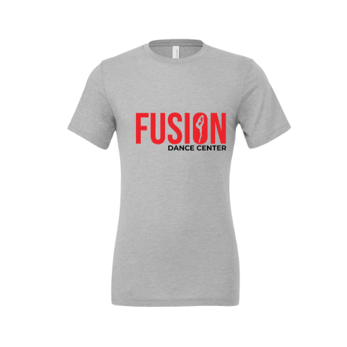 Fusion Triblend Gray Tee | Choice of Logo