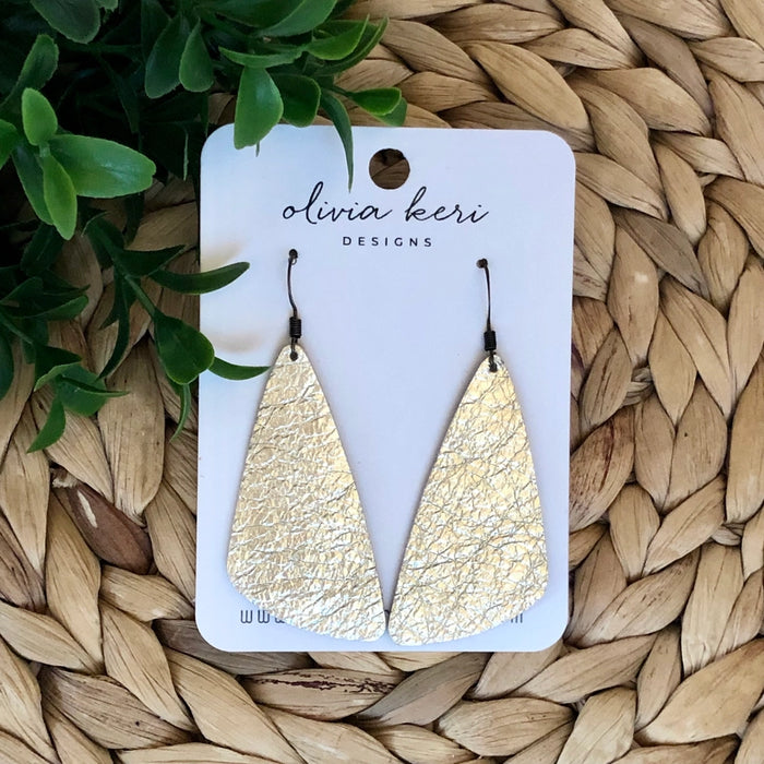 Zoe - Shiny Champagne | Earrings