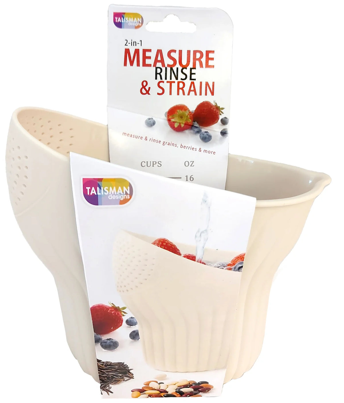 Measure, Rinse + Strain | Cream | Compass Rose
