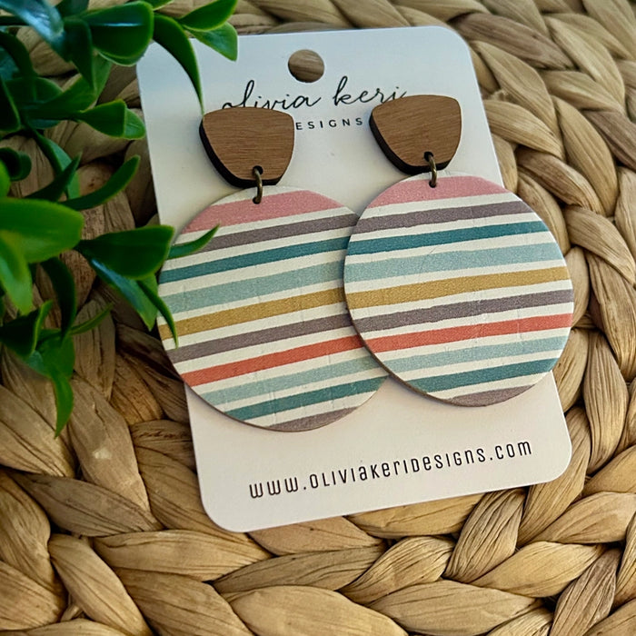 Everly - Spring Stripes | Earrings