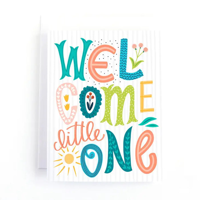 Welcome Little One - New Baby Card