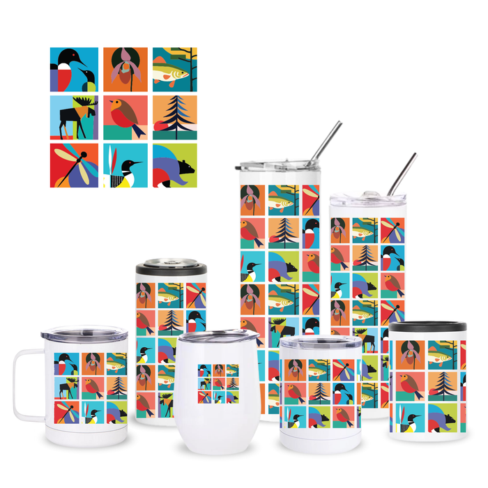 Drinkware | Wildlife Collage