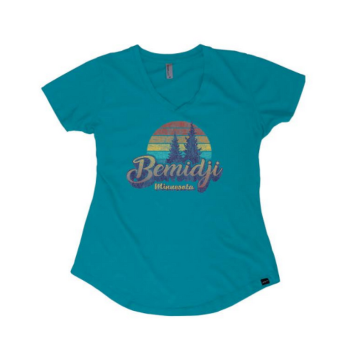 Retro Cobalt Bemidji V-Neck Tank