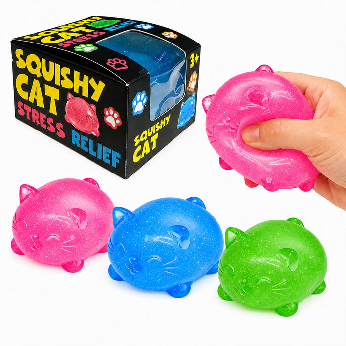 Cat Squishy Stress Ball Sensory Fidget Toy