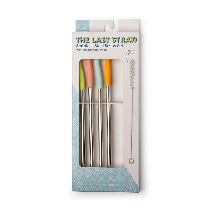 Stainless Steel Straw Set + Cleaner