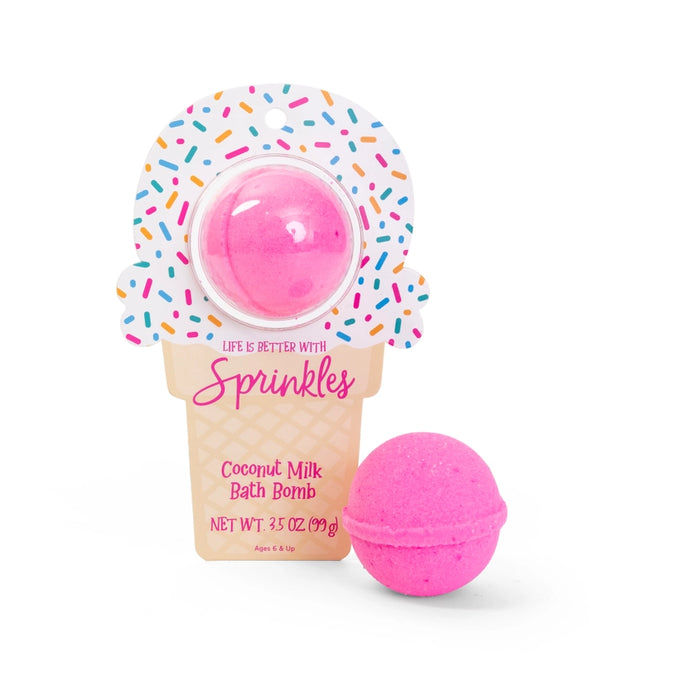 Ice Cream Cone Sprinkles Bath Bomb