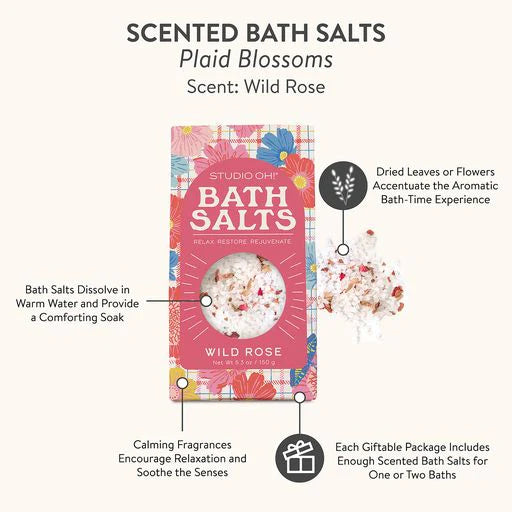 Plaid Blossoms | Scented Bath Salts