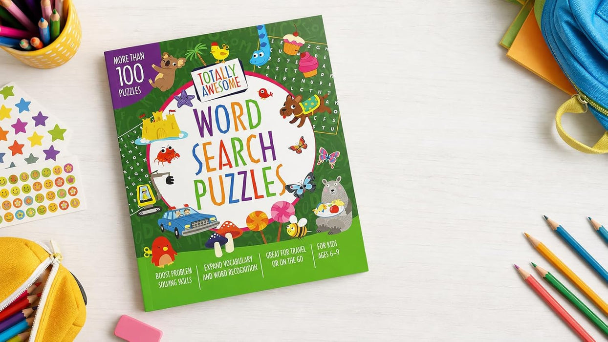 Totally Awesome Word Search Puzzles | Ages 6-9