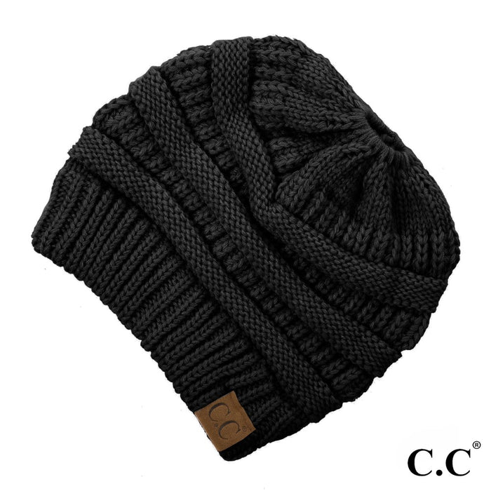 CC Messy Bun Beanie | Solid Color