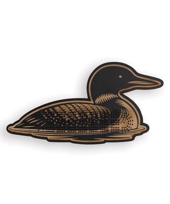 Loon Shaped Cribbage Board