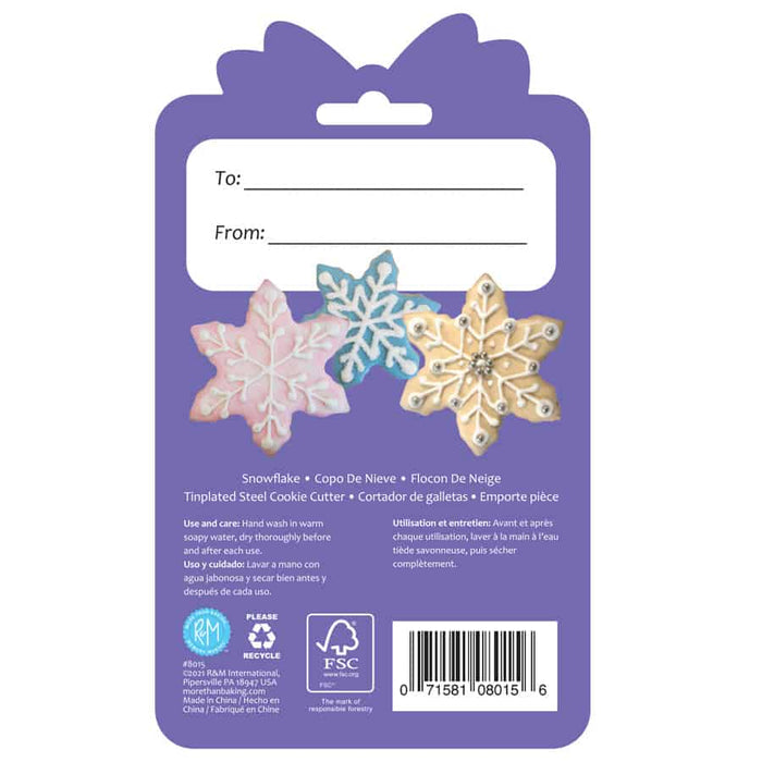 Snowflake Cookie Cutter 3"