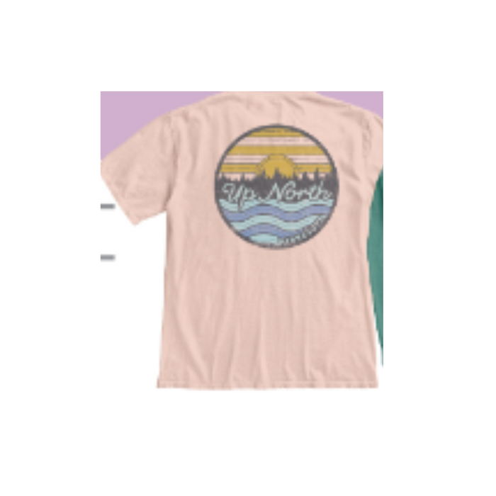 Up North  Vibes | Shell Pink Tee