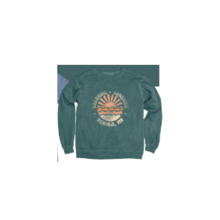 Lake Time | Teal Crew Sweatshirt