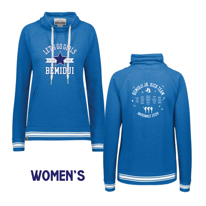 Bemidji Kick Team 2026 | Women's Cowl Neck Sweatshirt