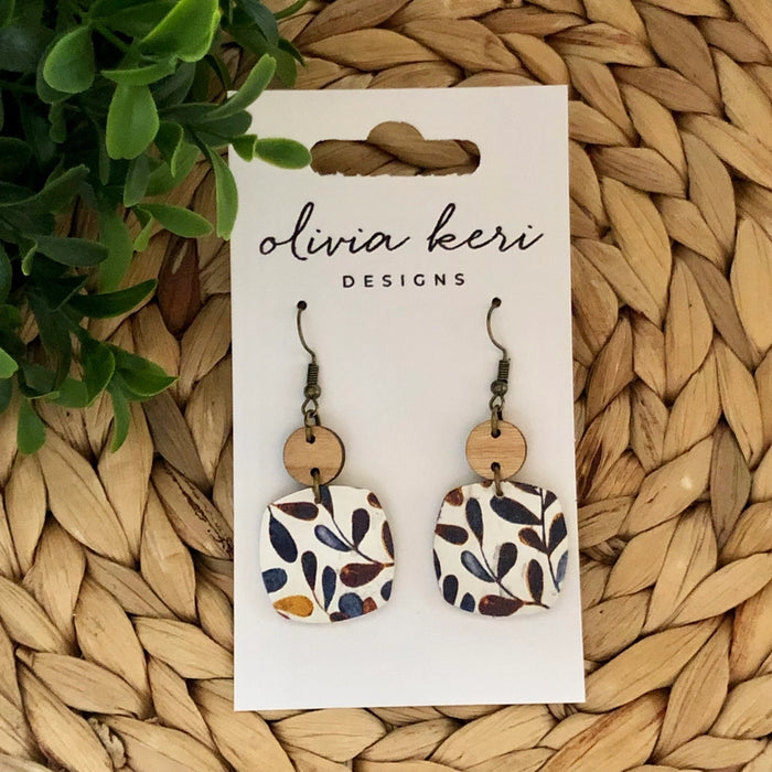 Nora - Watercolor Branches | Earrings