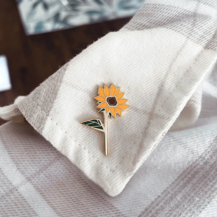 Sunflower Enamel Pin