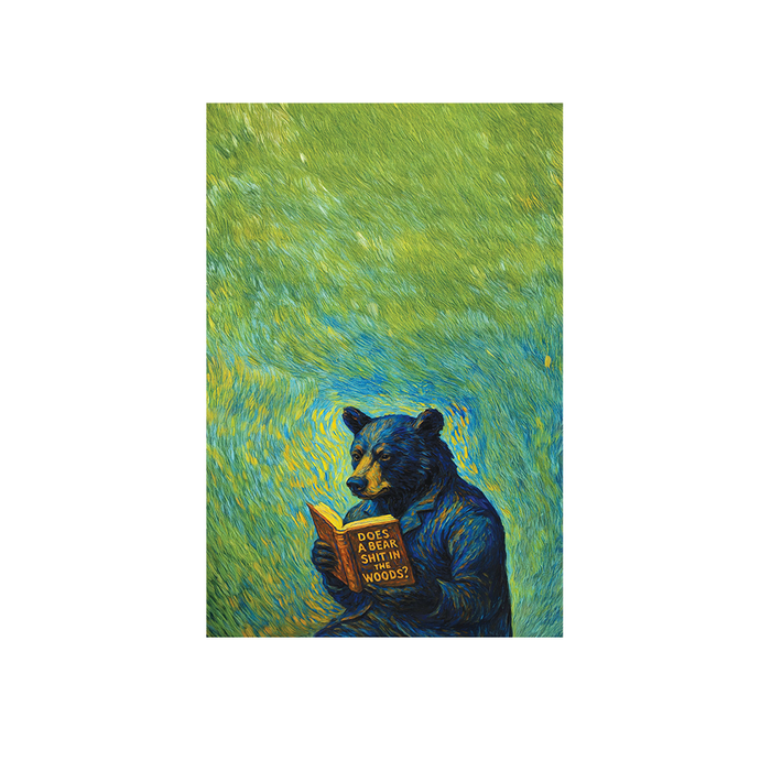 Bear "Does a Bear Shit In The Woods" Waffle Kitchen Towel