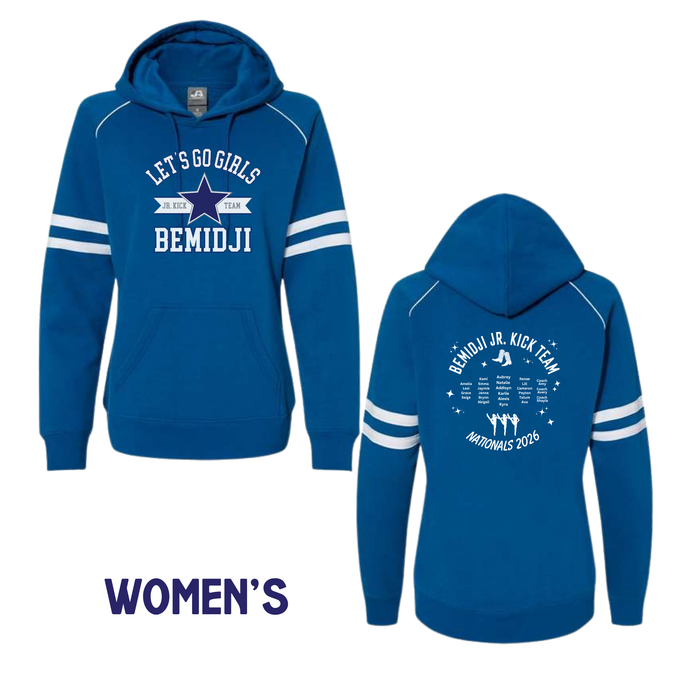 Bemidji Kick Team 2026 | Women's Varsity Hooded Sweatshirt