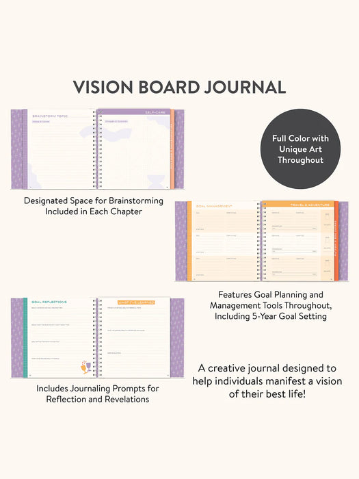 The Vision Board Journal | Guided Journal