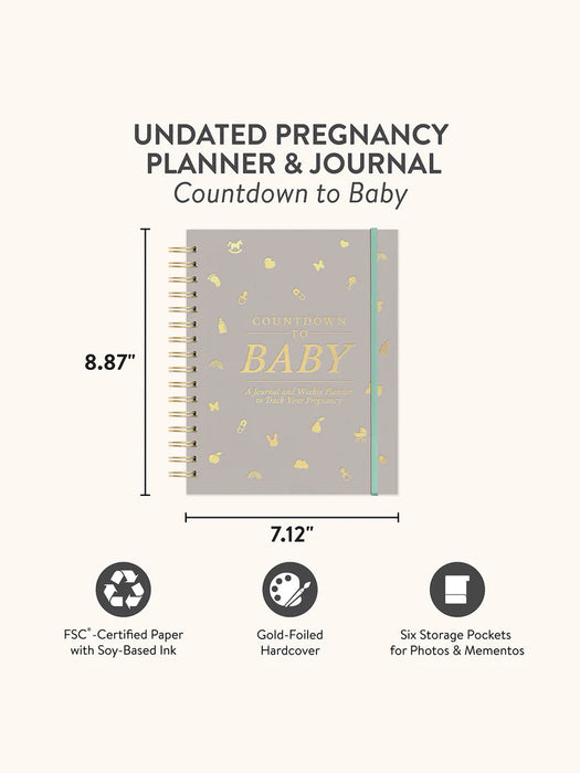 Countdown to Baby | Pregnancy Planner + Journal